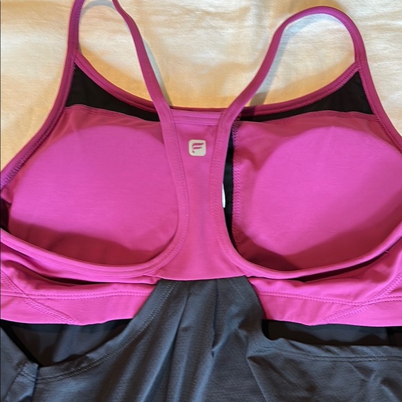 Black and Purple Strappy Tank Top - Picture 5 of 11